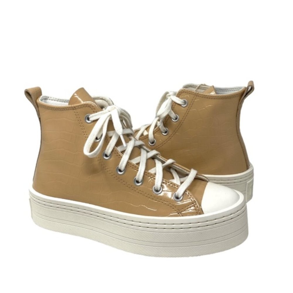 Converse Chuck Modern Lift Platform Leather Shoes Women's Embossed Skate A07658C - Picture 6 of 10